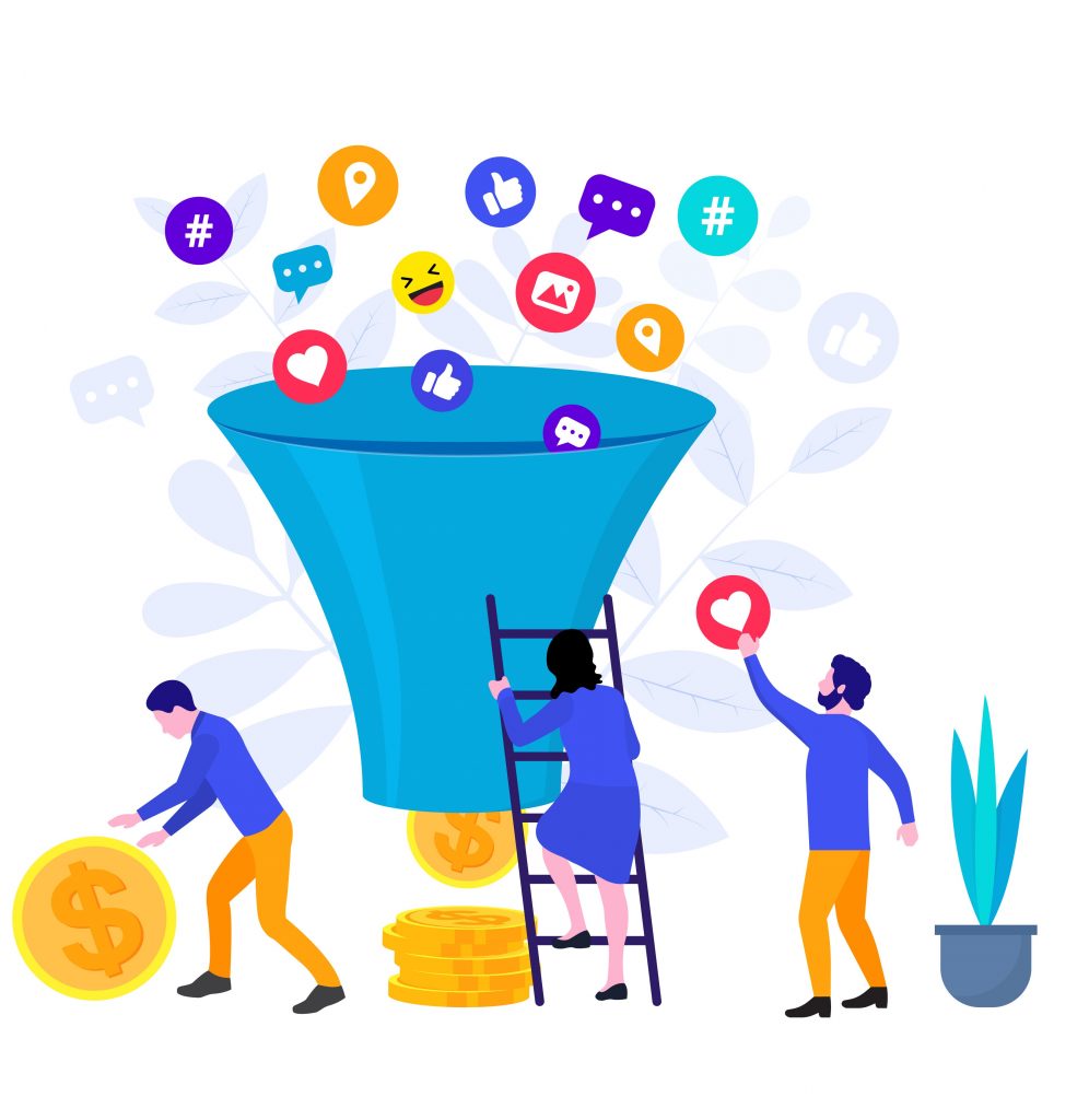 prodajni levak društvene mreže